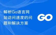 解析Go语言网站访问速度的问题和解决方案