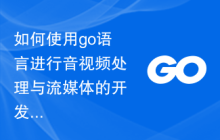 如何使用go语言进行音视频处理与流媒体的开发