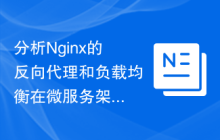 分析Nginx的反向代理和负载均衡在微服务架构中的应用