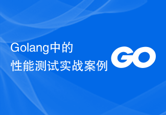 Golang中的性能测试实战案例