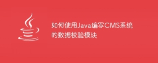 如何使用java编写cms系统的数据校验模块