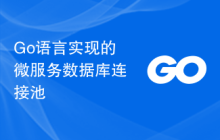 Go语言实现的微服务数据库连接池