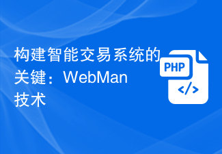 构建智能交易系统的关键：WebMan技术