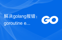 解决golang报错：goroutine exceeded timeout，详细解决步骤