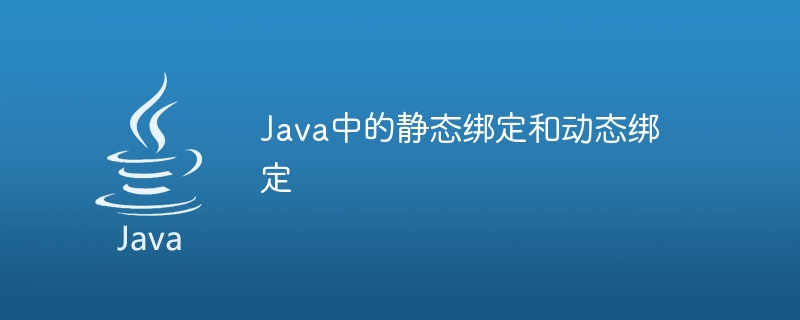java中的静态绑定和动态绑定