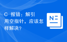 C++报错：解引用空指针，应该怎样解决？