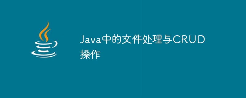 java中的文件处理与crud操作