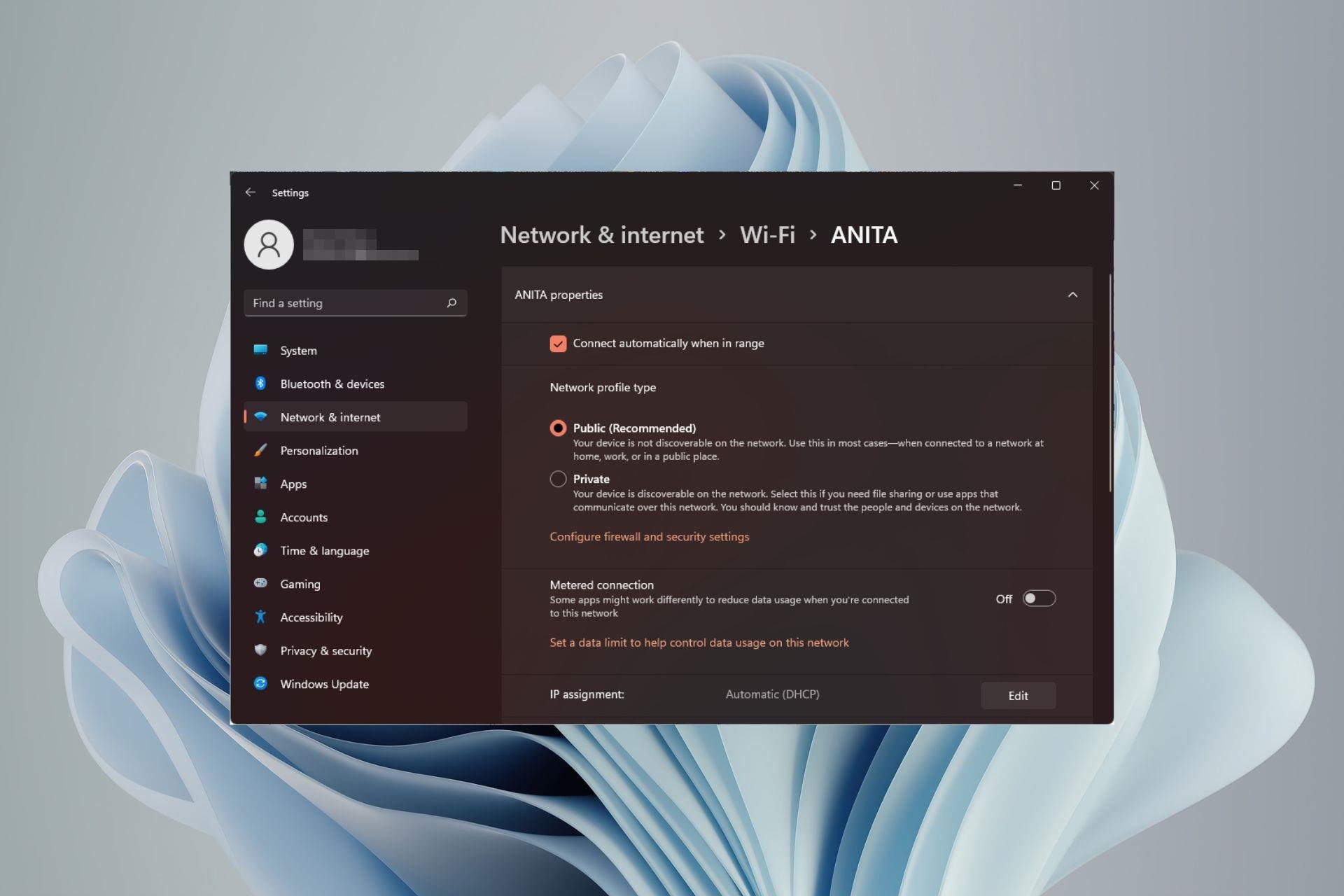 如何在 windows 11 中更改网络类型为专用或公共