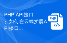 PHP API接口：如何在云端扩展API接口性能