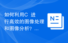 如何利用C++进行高效的图像处理和图像分析？