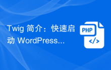 Twig 简介：快速启动 WordPress 开发的完美工具
