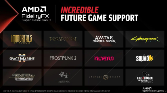 新的标题:AMD FSR 3技术秋季发布:游戏性能提升,显卡瓶颈问题得到解决