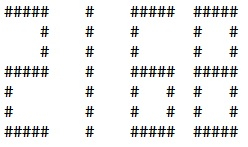 C程序接收一个数字并以大号字体打印出来