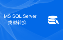 MS SQL Server - 类型转换