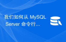 我们如何从 MySQL Server 命令行获取特定数据库中的表列表？