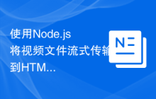 使用Node.js将视频文件流式传输到HTML5视频播放器，以便视频控件继续工作