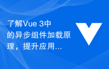 了解Vue 3中的异步组件加载原理，提升应用的性能