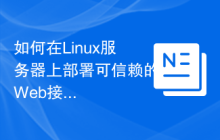 如何在Linux服务器上部署可信赖的Web接口?