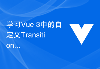 學習Vue 3中的自訂Transition動畫,打造酷炫的頁面效果