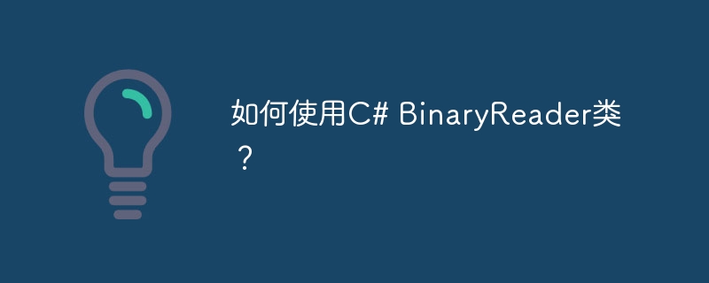 如何使用c# binaryreader类？