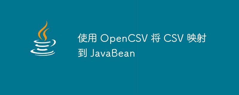 使用 OpenCSV 将 CSV 映射到 JavaBean