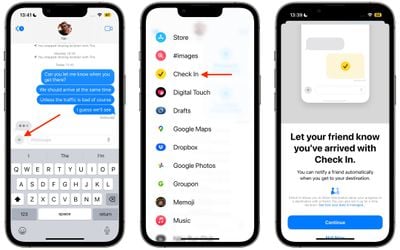 使用Apple的签入功能：iOS 17中的消息应用指南