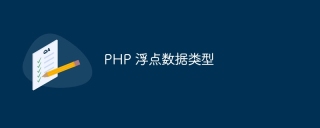 php 浮点数据类型