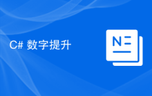 C# 数字提升