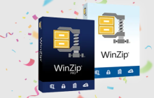 全新设计的WinZip 28主屏幕：提供更方便的文件管理体验