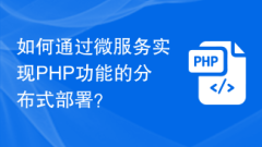 How to implement distributed deployment of PHP functions through microservices?