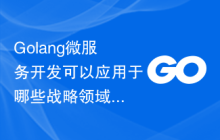Golang微服务开发可以应用于哪些战略领域？