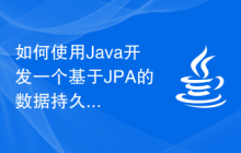 如何使用Java开发一个基于JPA的数据持久化应用