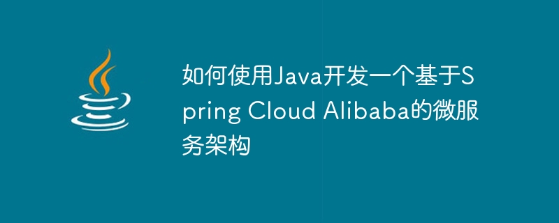 如何使用java开发一个基于spring cloud alibaba的微服务架构