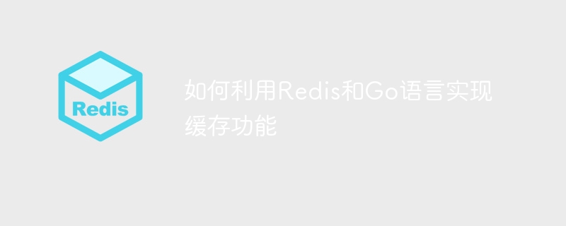 如何利用redis和go语言实现缓存功能