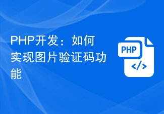 PHP development: How to implement the image verification code function