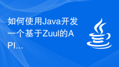 How to use Java to develop a Zuul-based API gateway application