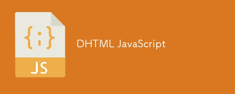 dhtml javascript