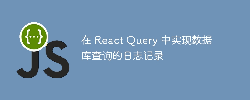 在 react query 中实现数据库查询的日志记录