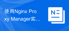 Utilisez Nginx Proxy Manager pour l'équilibrage de charge et la haute disponibilité