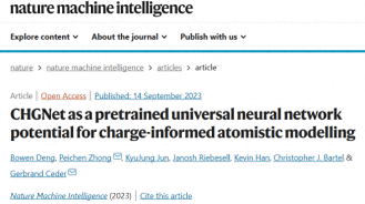 Charge-based atomic simulation implementation using pre-trained general purpose neural network CHGNet