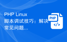PHP Linux脚本调试技巧：解决常见问题的方法