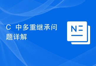 C++ における多重継承の問題の詳細な説明
