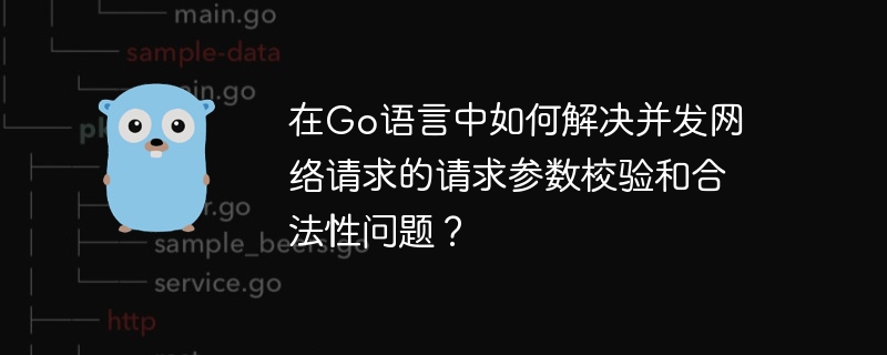 在go语言中如何解决并发网络请求的请求参数校验和合法性问题？