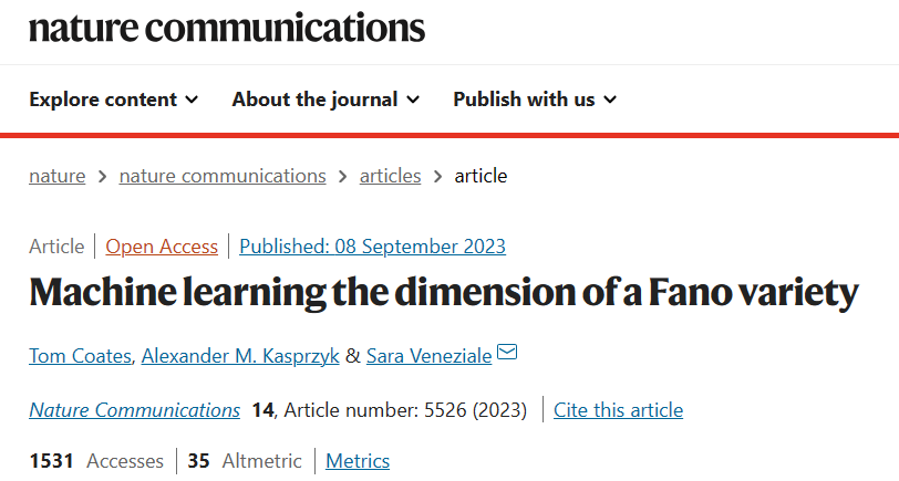 Revealing the secrets of atomic geometry: machine learning is driving the development of mathematics