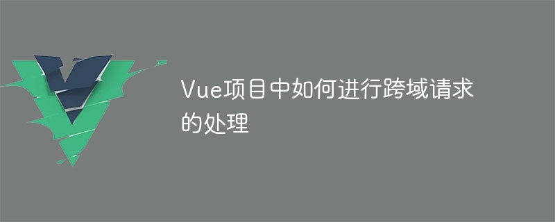 vue项目中如何进行跨域请求的处理