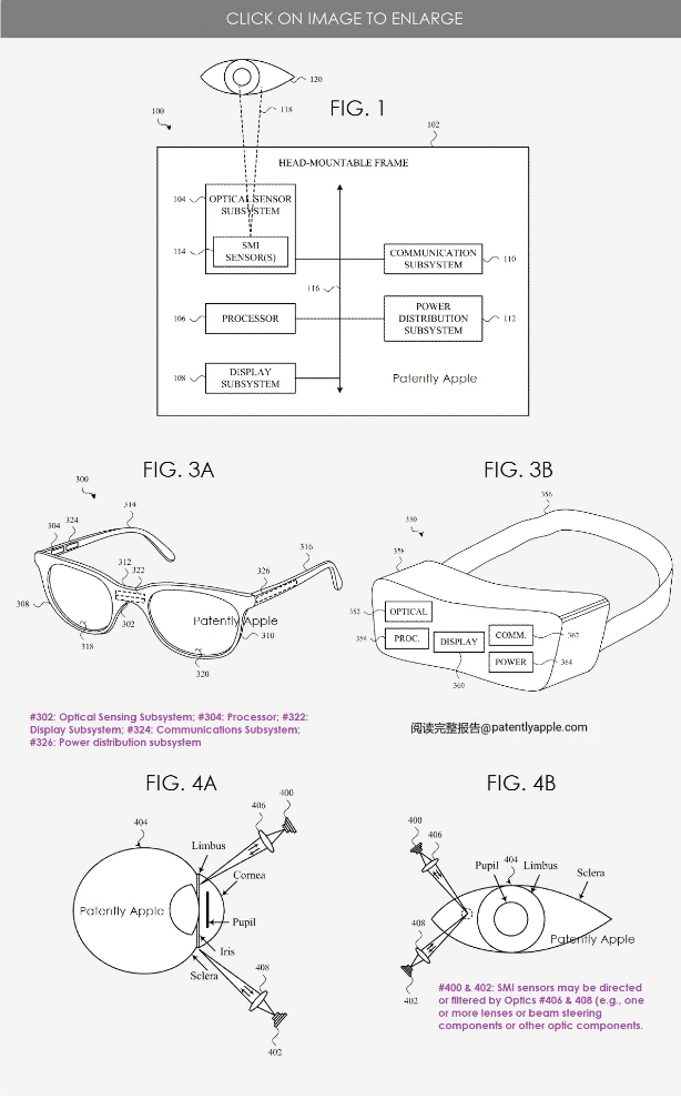 苹果技术专利提升眼球追踪性能:结合摄像头和SMI传感器