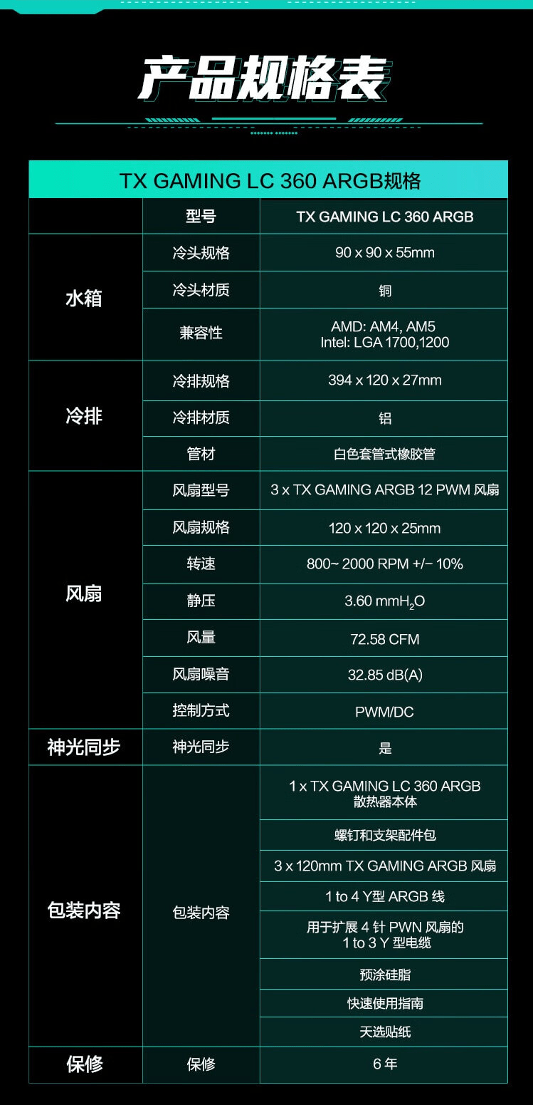 华硕上架天选 TX360 ARGB 一体式水冷散热器：纯白配色，899 元