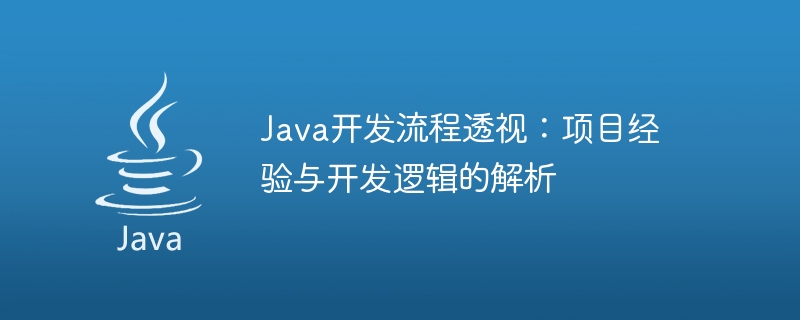java开发流程透视：项目经验与开发逻辑的解析