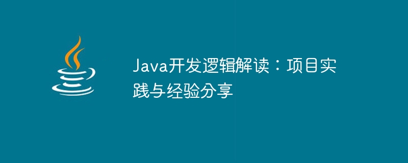 java开发逻辑解读：项目实践与经验分享