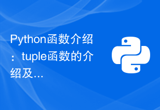Python函数介绍：tuple函数的介绍及示例